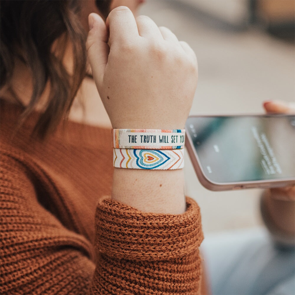 The Truth Will Set You Free Bible Verse Bracelet