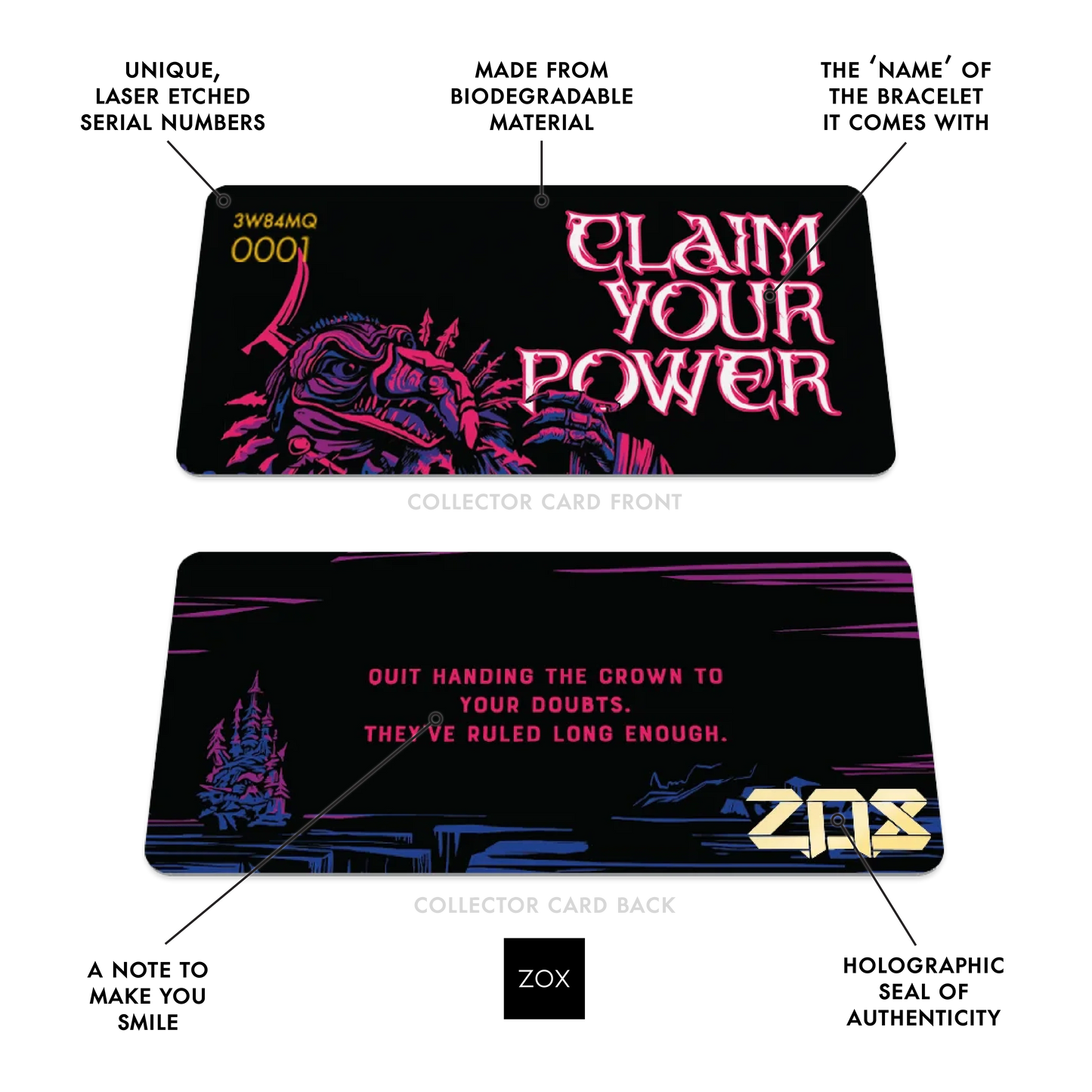 Claim Your Power Dark Crystal Bracelet