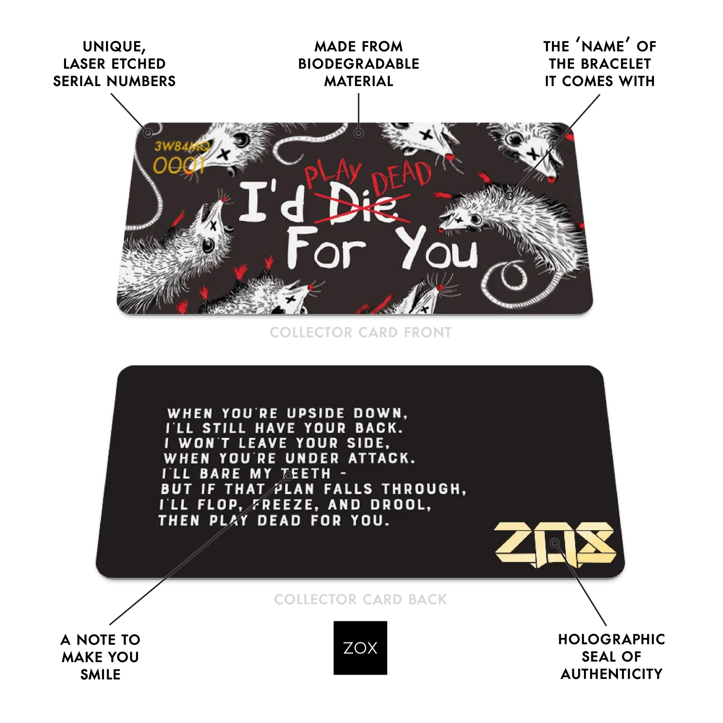 I'd Play Dead For You Bracelet