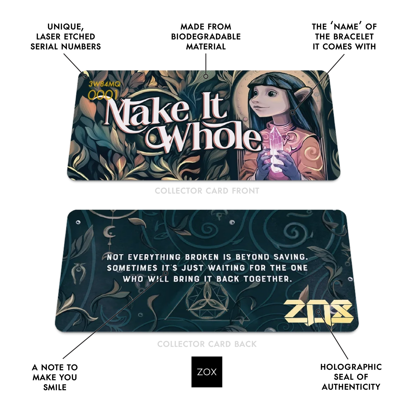 Make It Whole Dark Crystal Bracelet