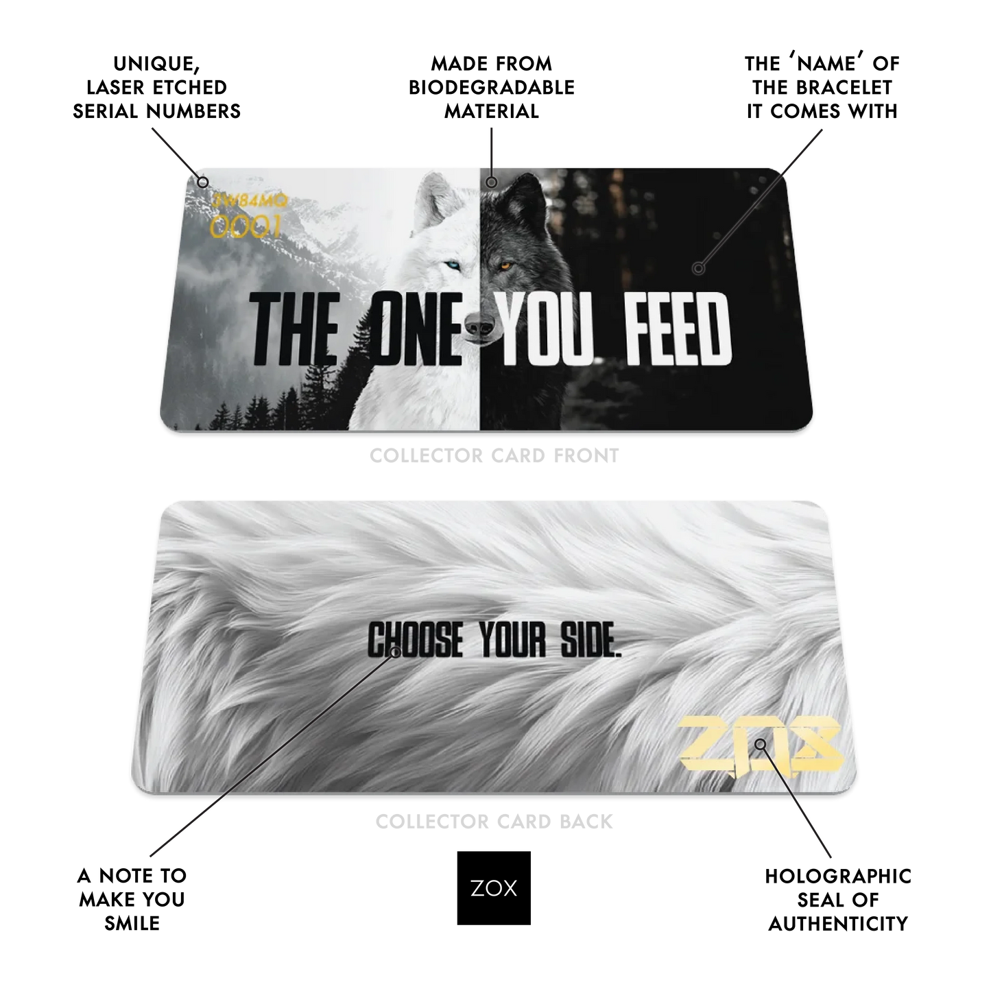 The One You Feed Light Wolf Bracelet