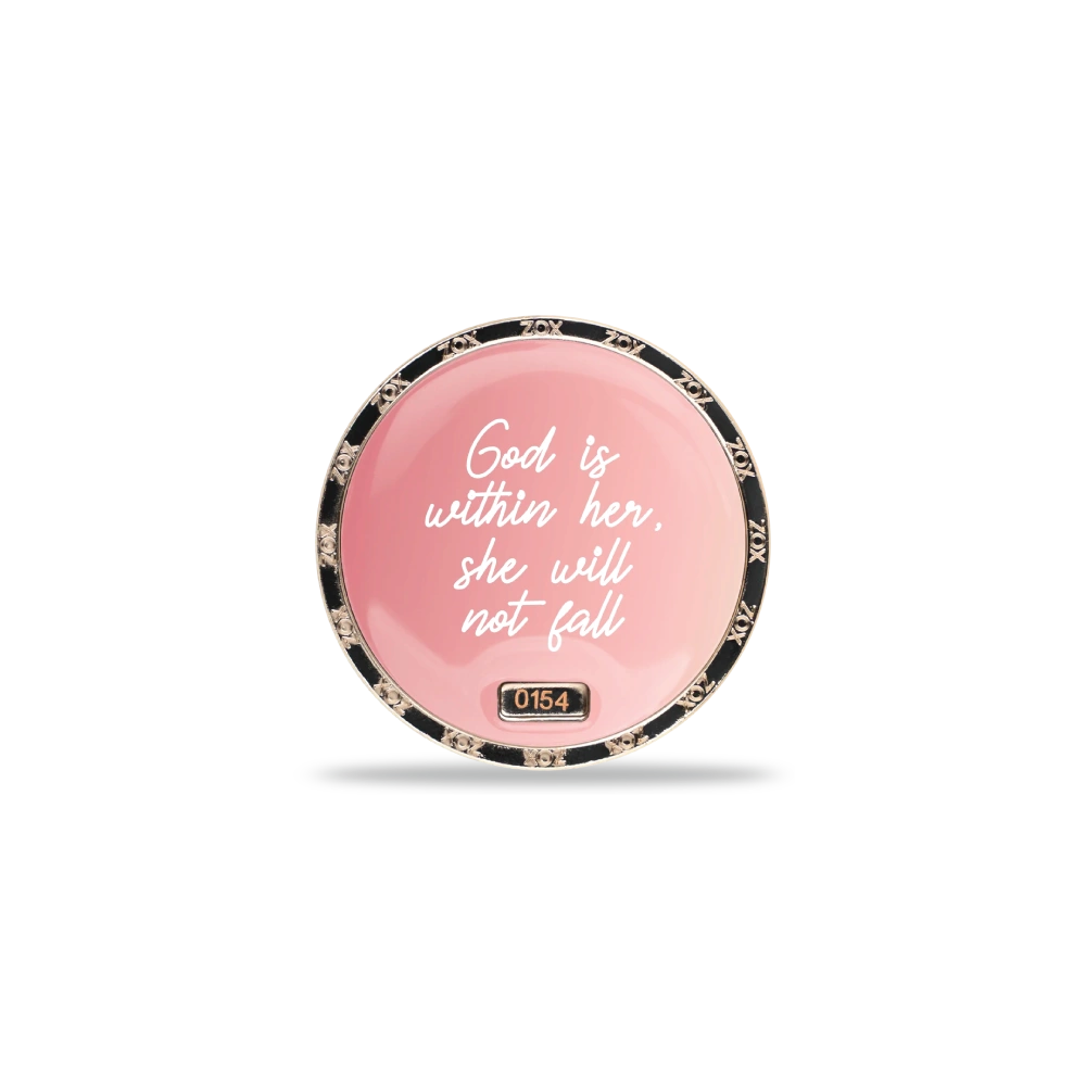 God Is Within Her Bible Verse Coin