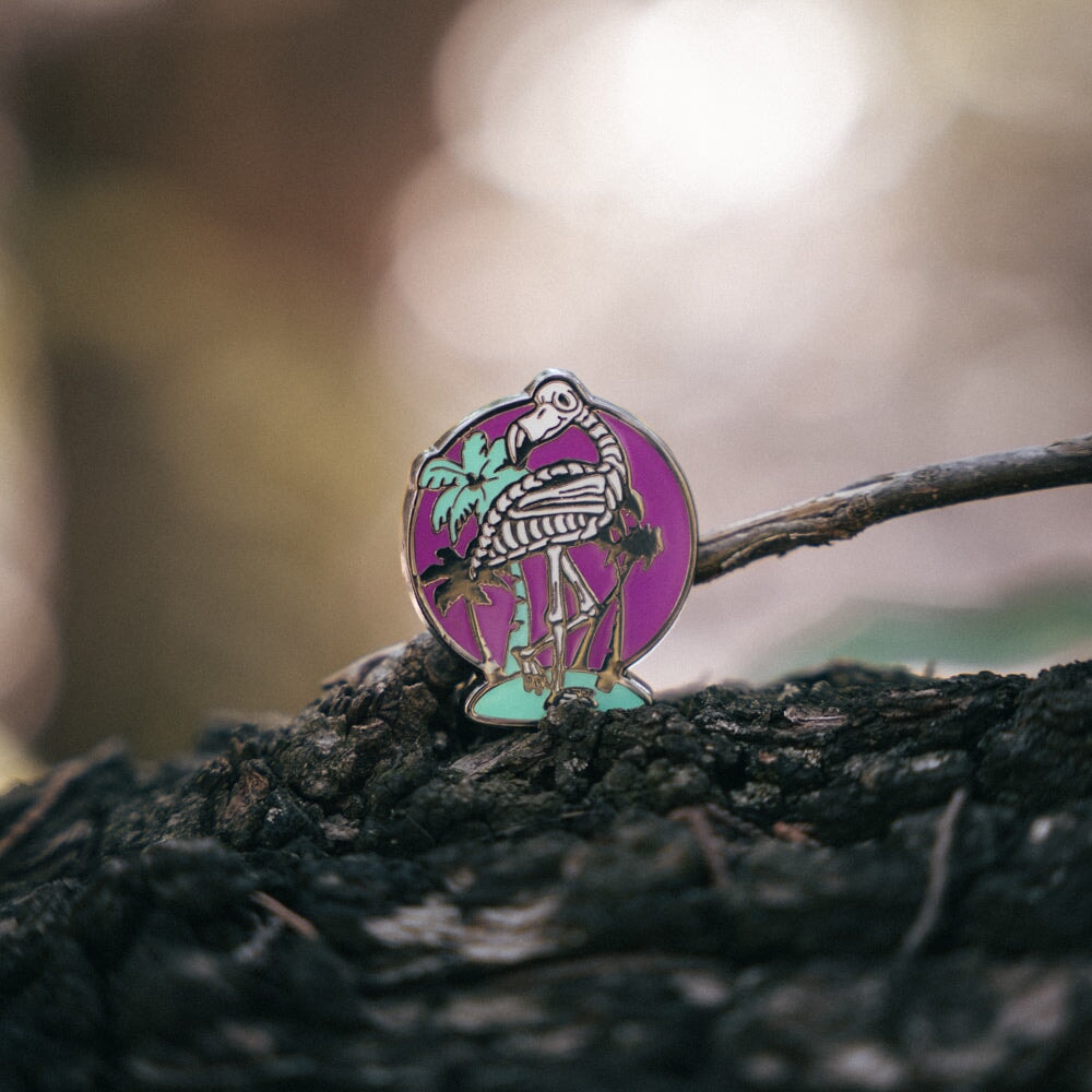 Flamingo Halloween Magnet