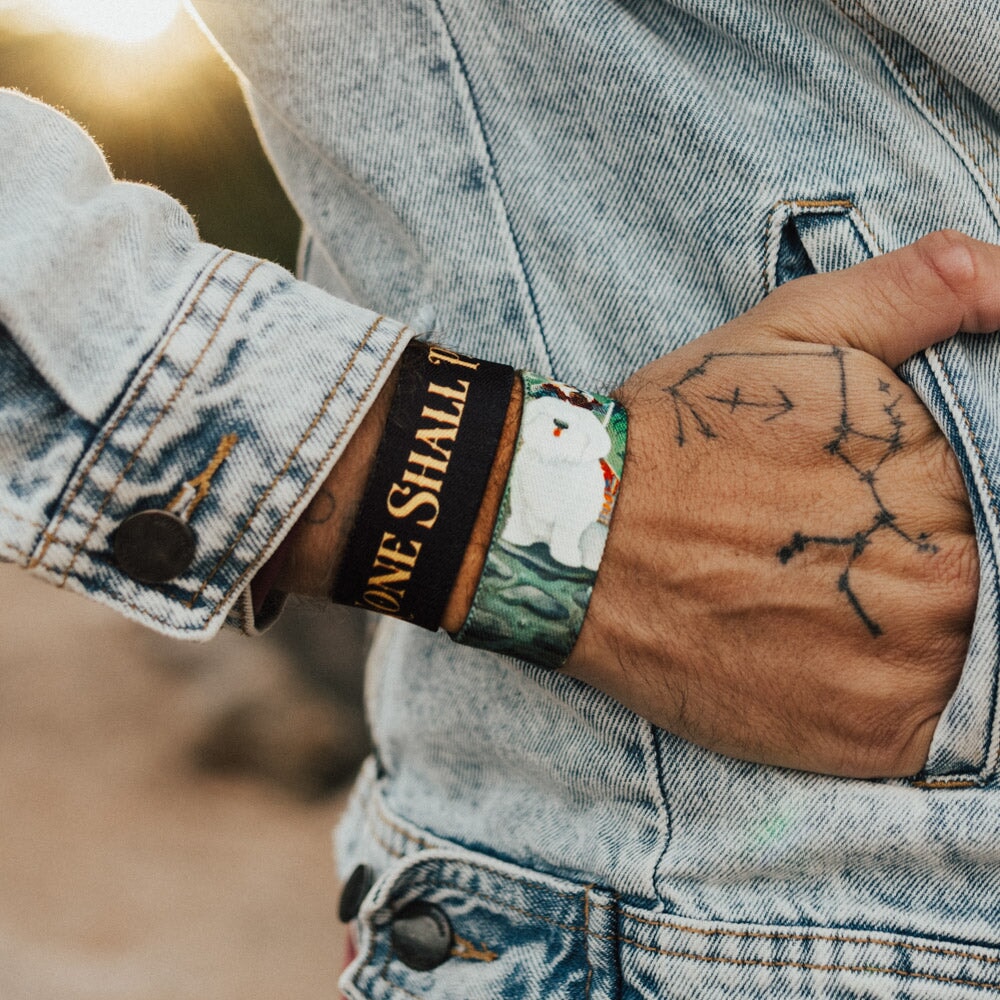 None Shall Pass Labyrinth Bracelet