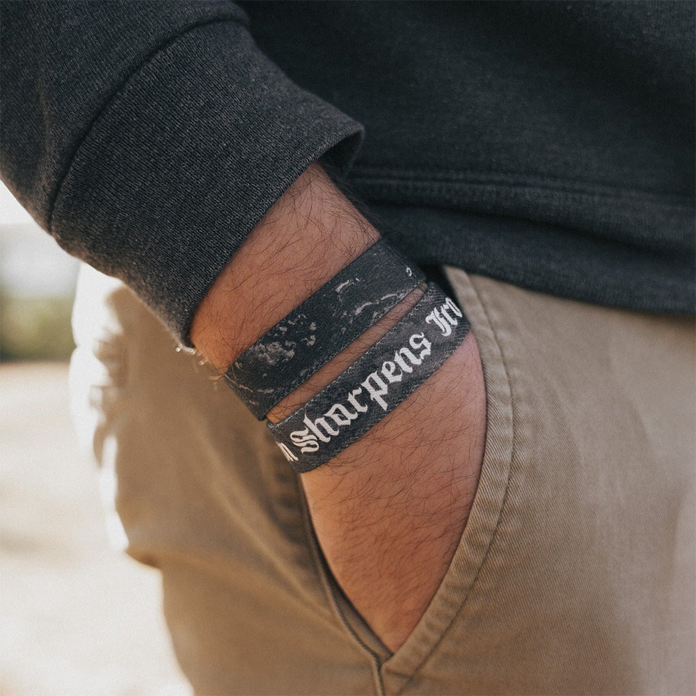 Iron Sharpens Iron Bible Verse Bracelet