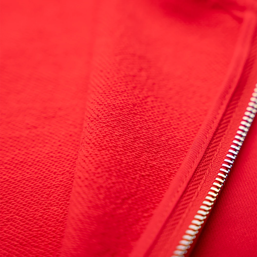 StringSwap Zip Hoodie - Crimson Red