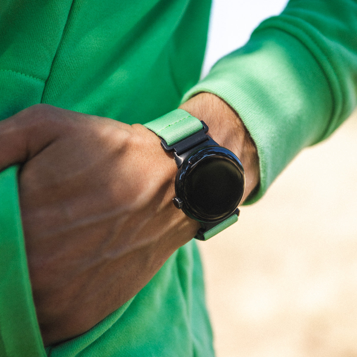 Green Awesome on the Inside Watch Band