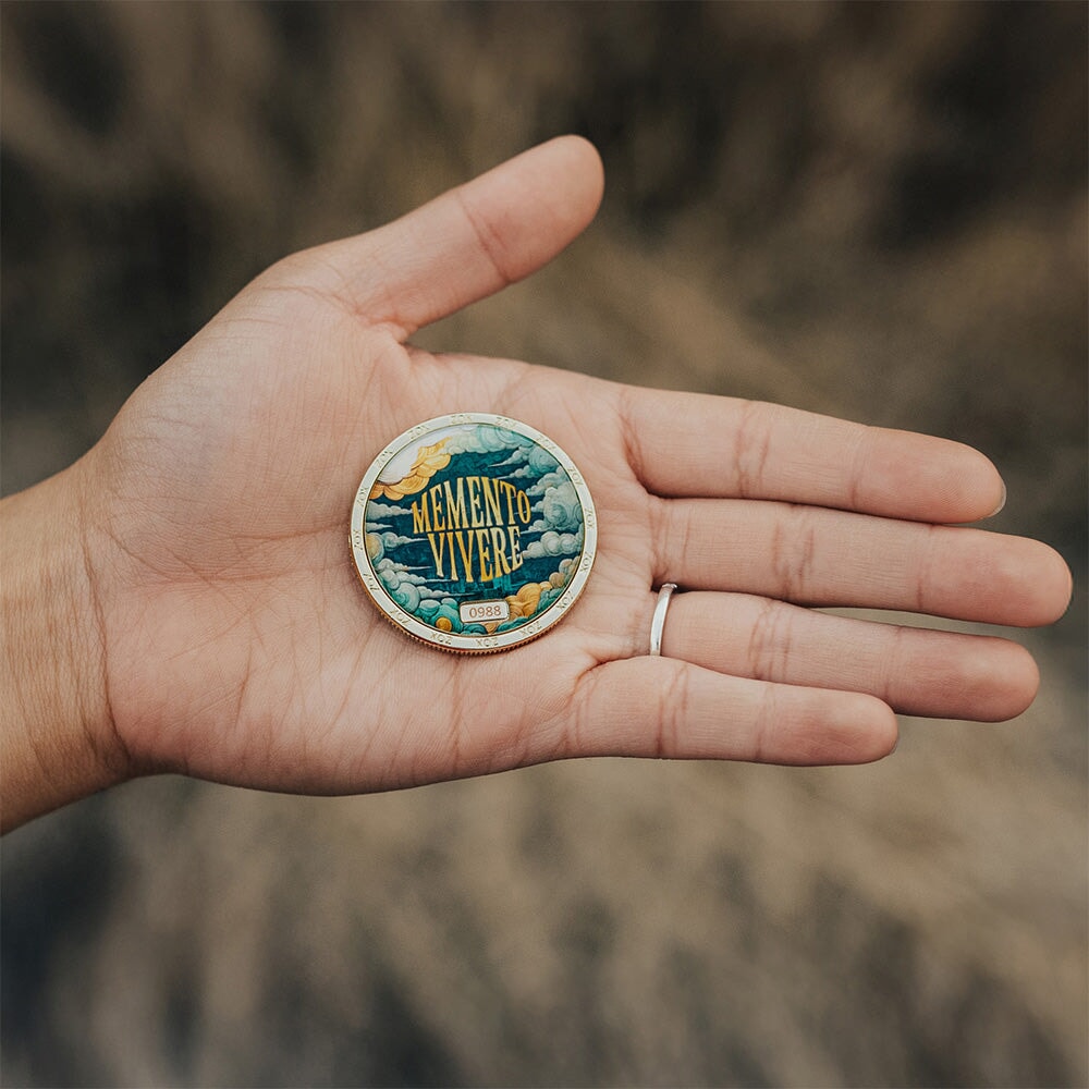 Memento Vivere Stoic Coin