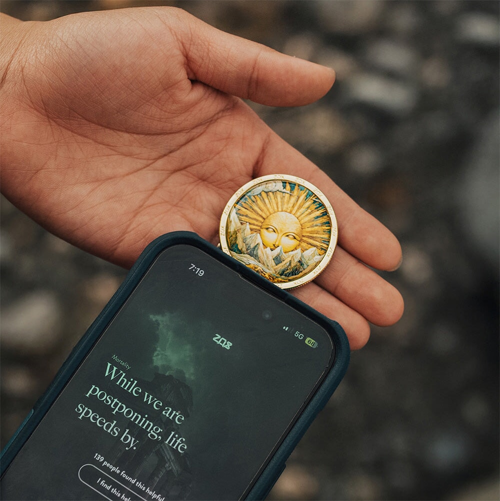 Memento Vivere Stoic Coin