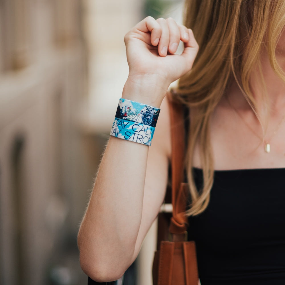 Stay Calm, Stay Strong Tiger Bracelet