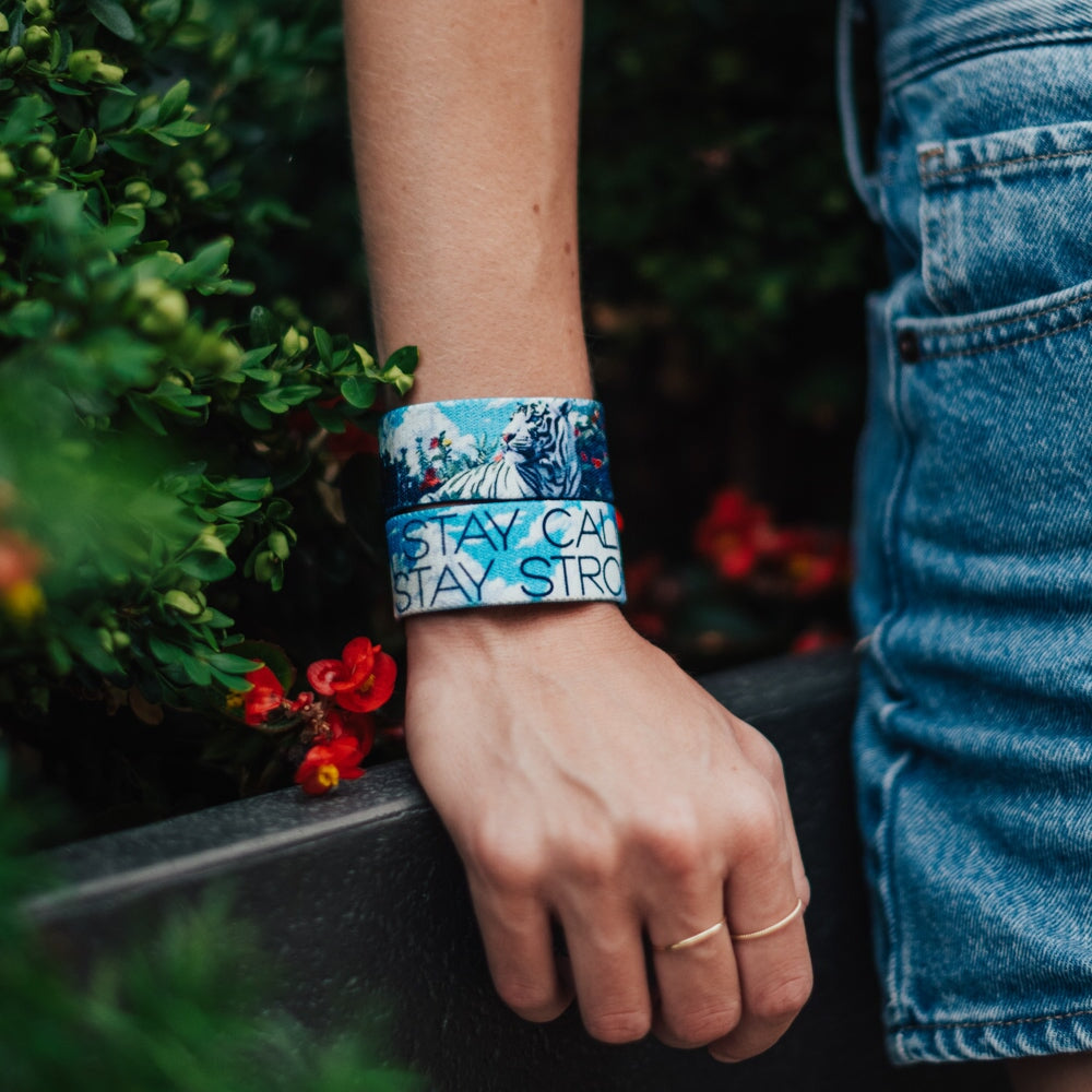 Stay Calm, Stay Strong Tiger Bracelet