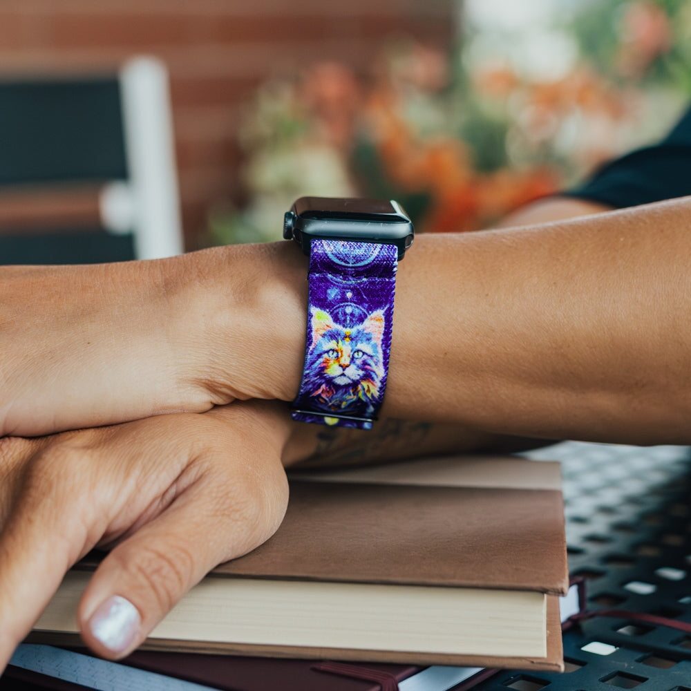 Enlightened Cat Watch Band
