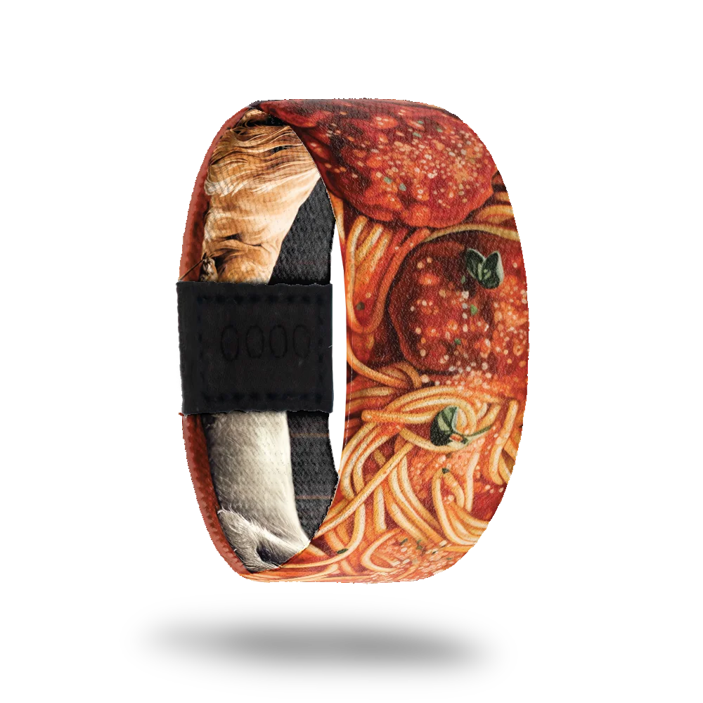 Part of the Love Bites mini collection and features a still image of a plate of spaghetti. 