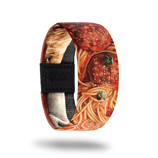 Part of the Love Bites mini collection and features a still image of a plate of spaghetti. 