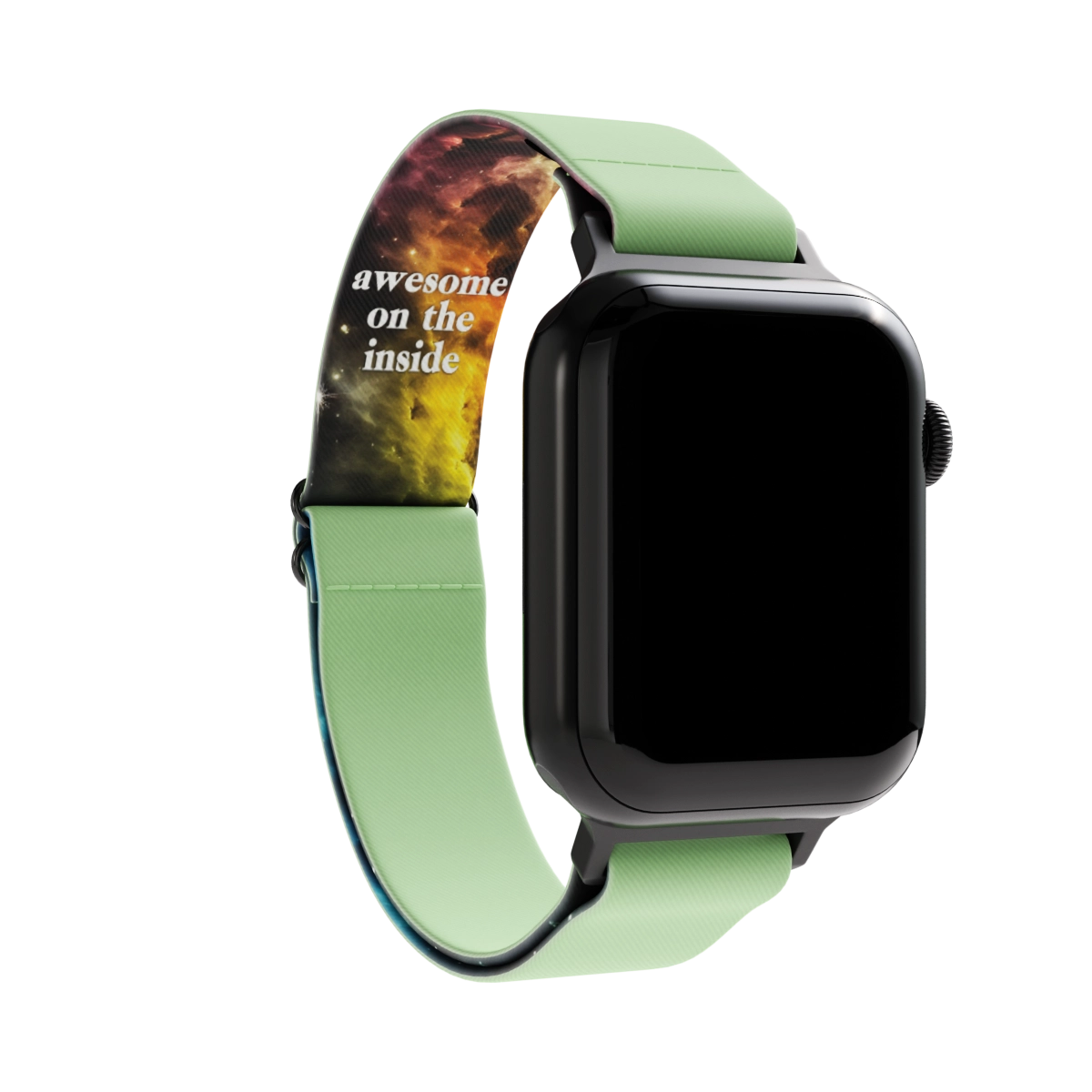 Green Awesome on the Inside Watch Band