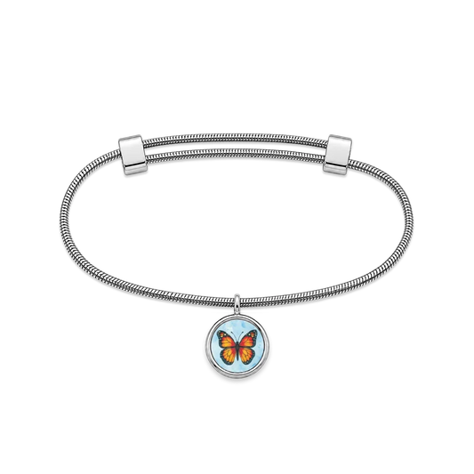 Monarch Butterfly Charm Bracelet
