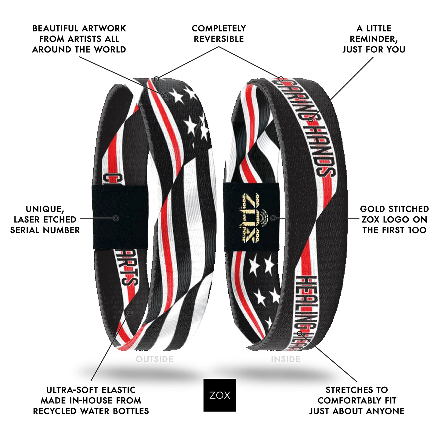 Caring Hands, Healing Hearts Hero Bracelet