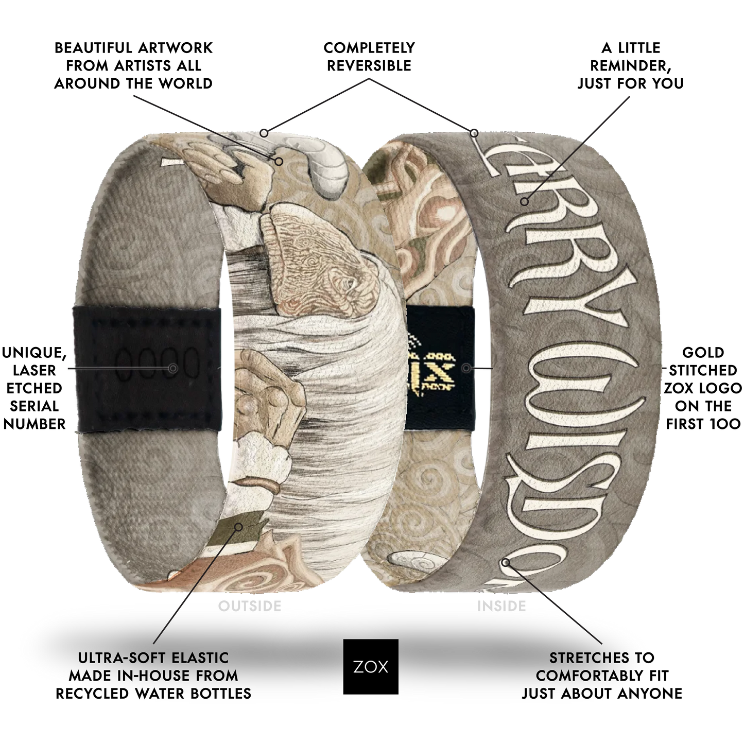 Carry Wisdom Dark Crystal Bracelet