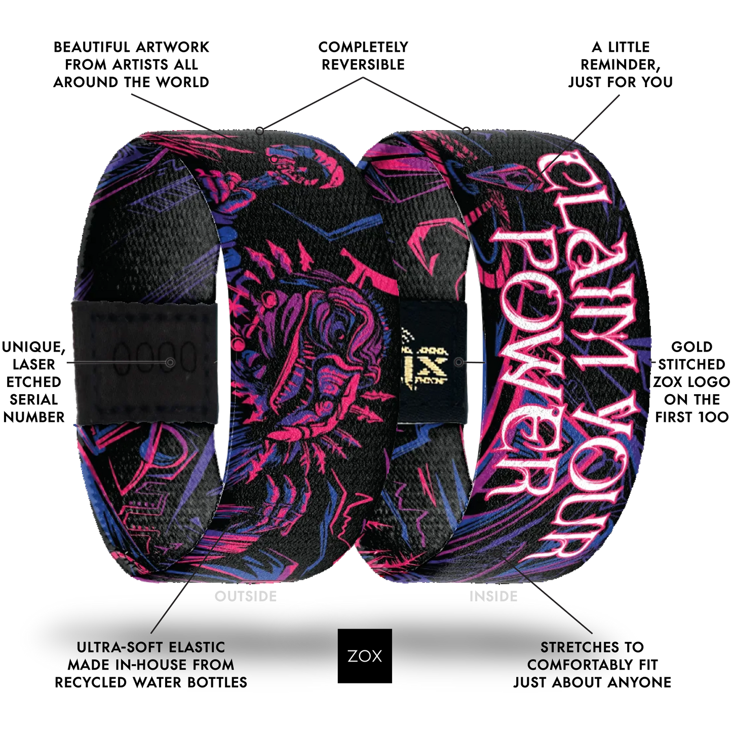 Claim Your Power Dark Crystal Bracelet