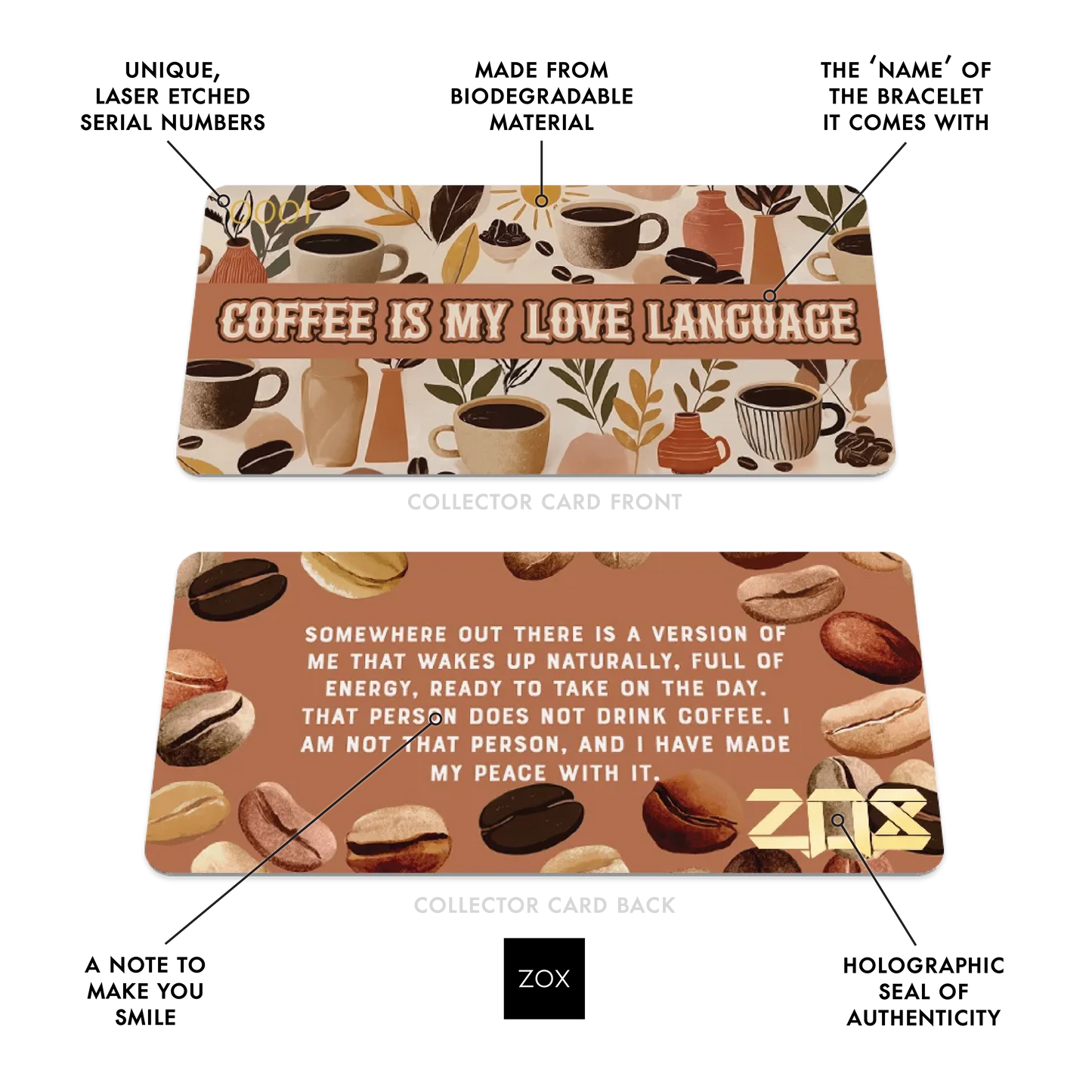 Coffee Is My Love Language Bracelet