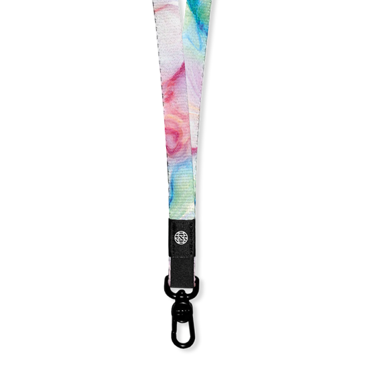 Marbled effect with green, blue, pink and white. Comes with a metal clip and breakaway clips. 