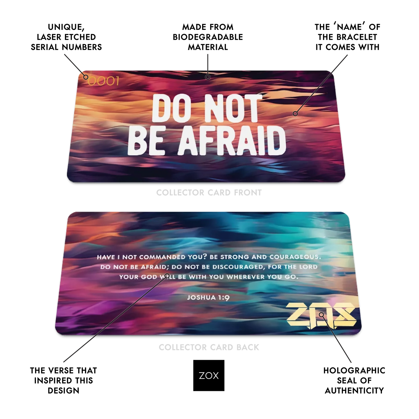 Do Not Be Afraid Bible Verse Bracelet