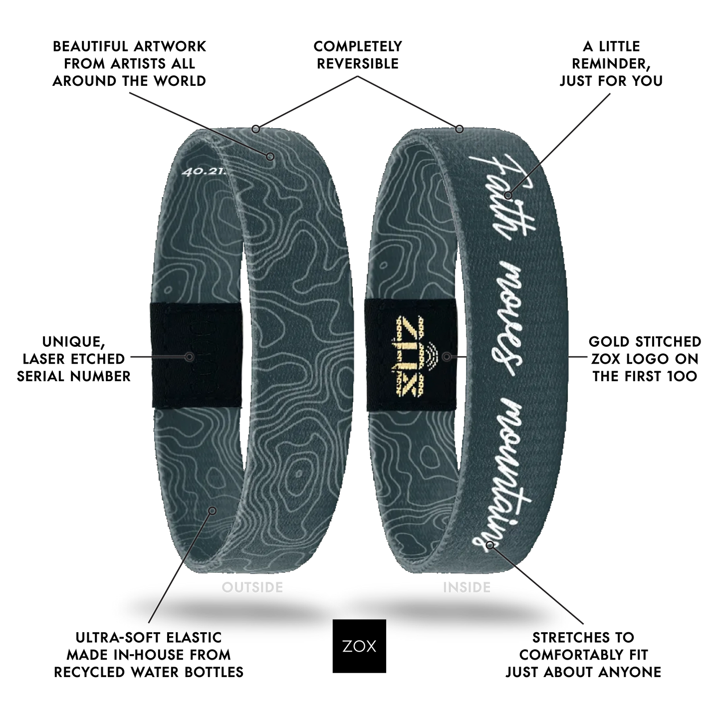 Faith Moves Mountains Bible Verse Bracelet