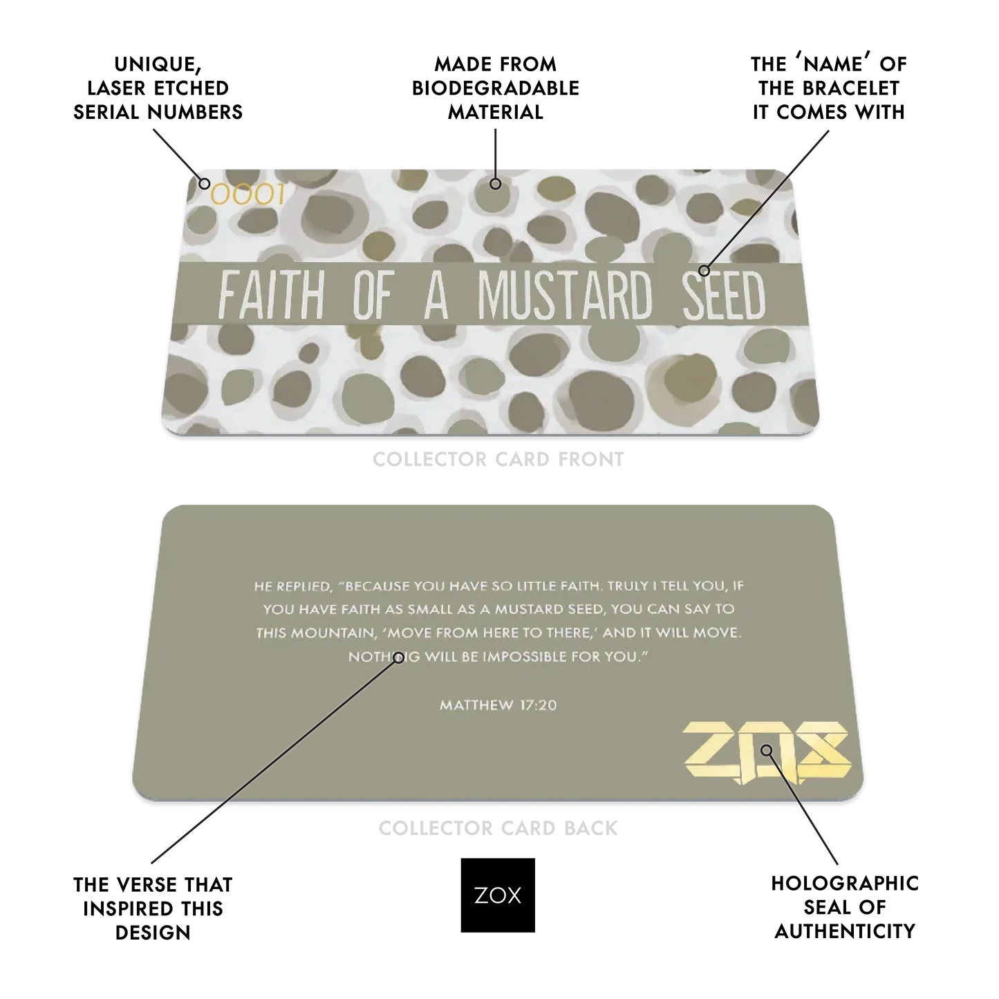 Faith Of A Mustard Seed Bible Verse Bracelet