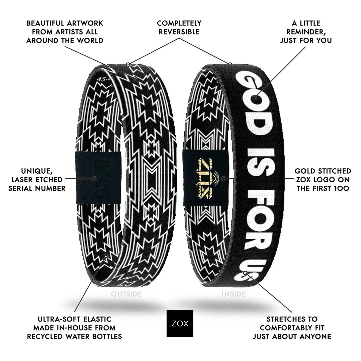 God Is For Us Bible Verse Bracelet