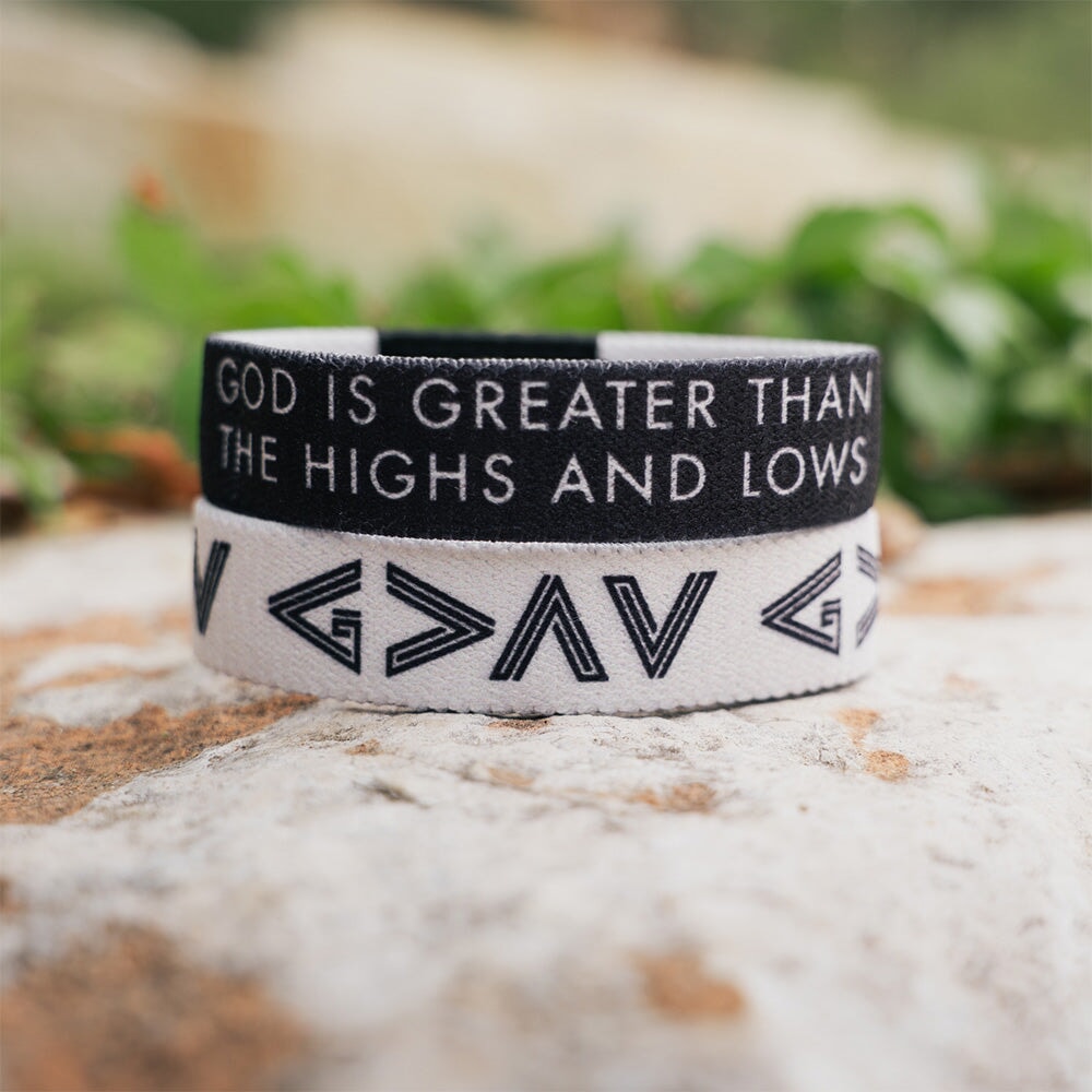 God Is Greater Bible Verse Bracelet