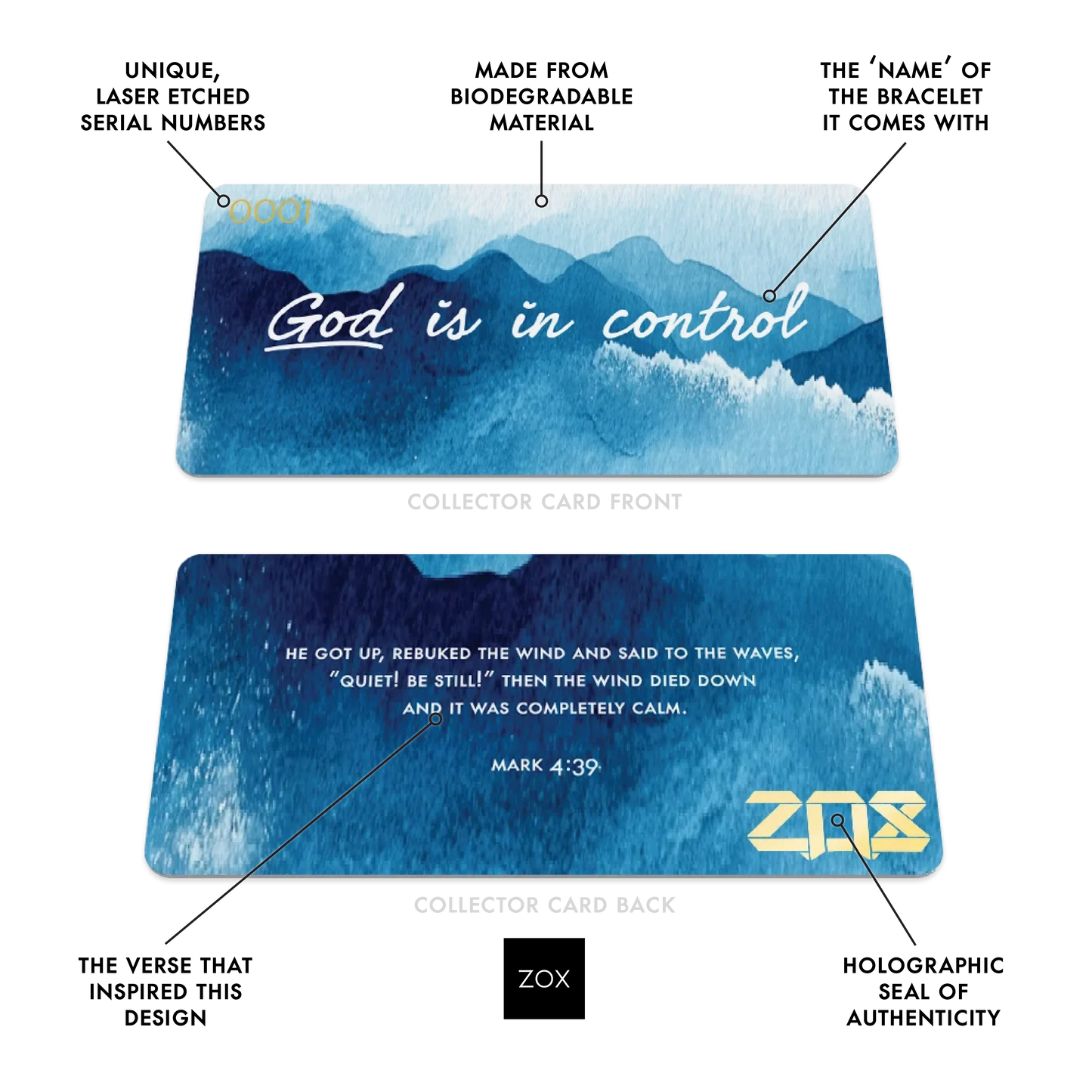 God Is In Control Bible Verse Bracelet