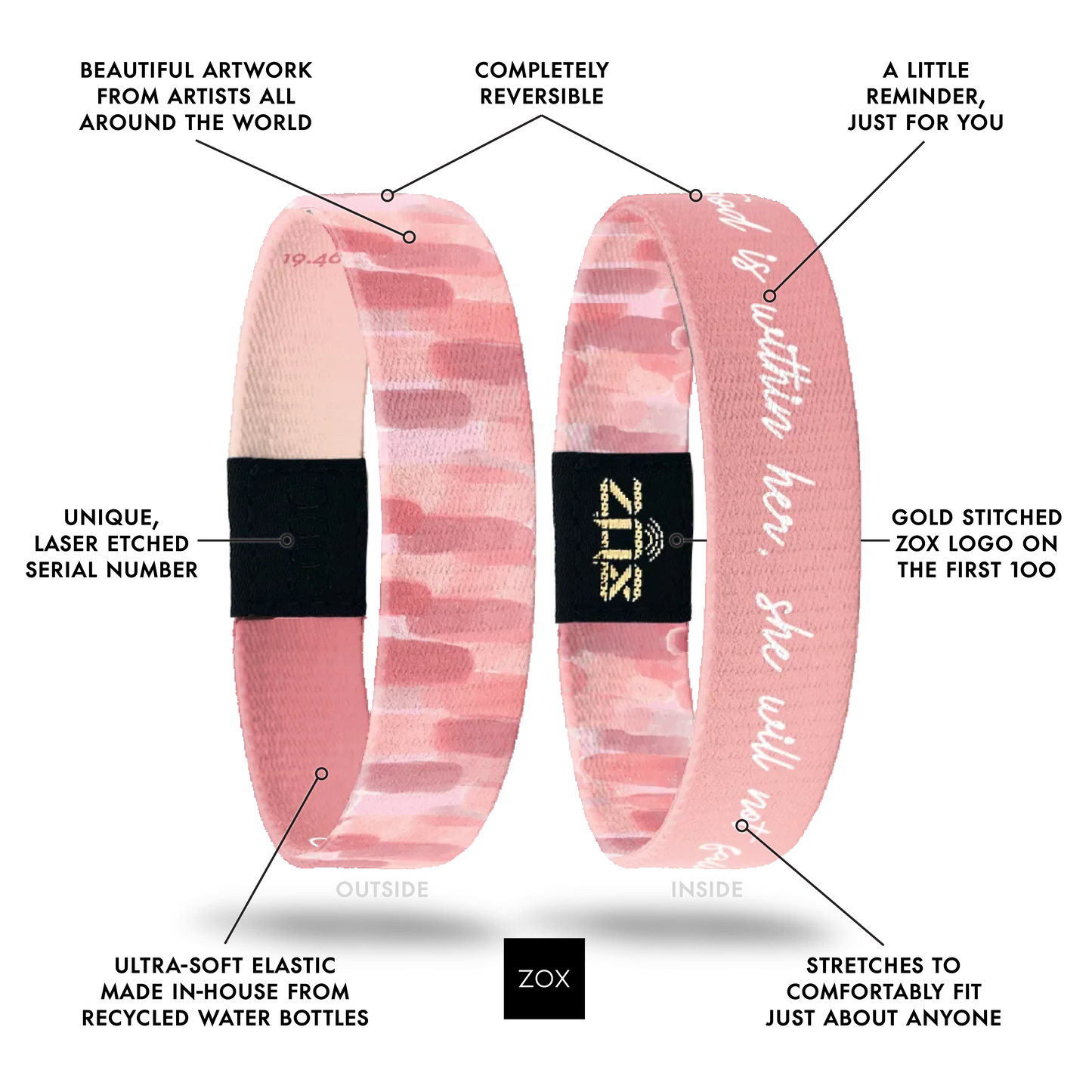 God Is Within Her Bible Verse Bracelet