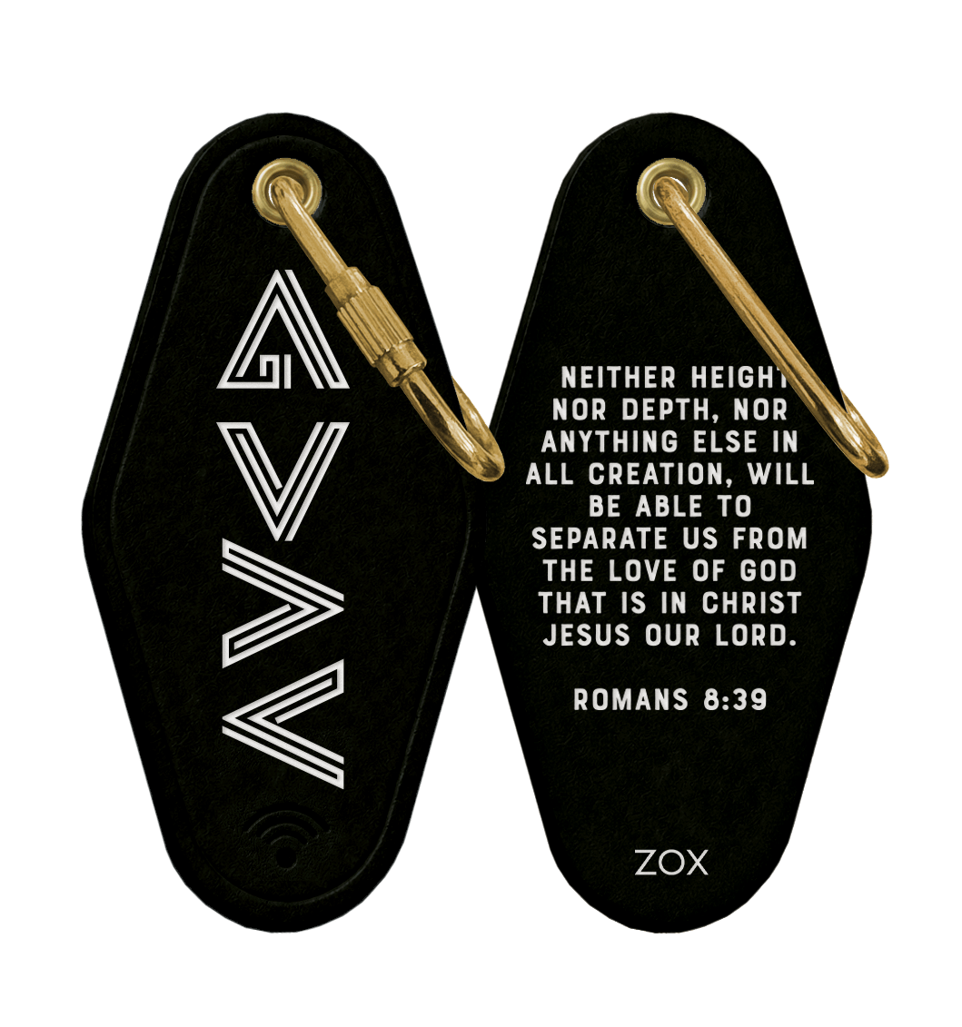 God Is Greater Bible Verse Keychain