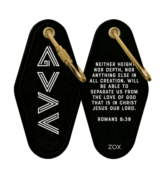 God Is Greater Bible Verse Keychain