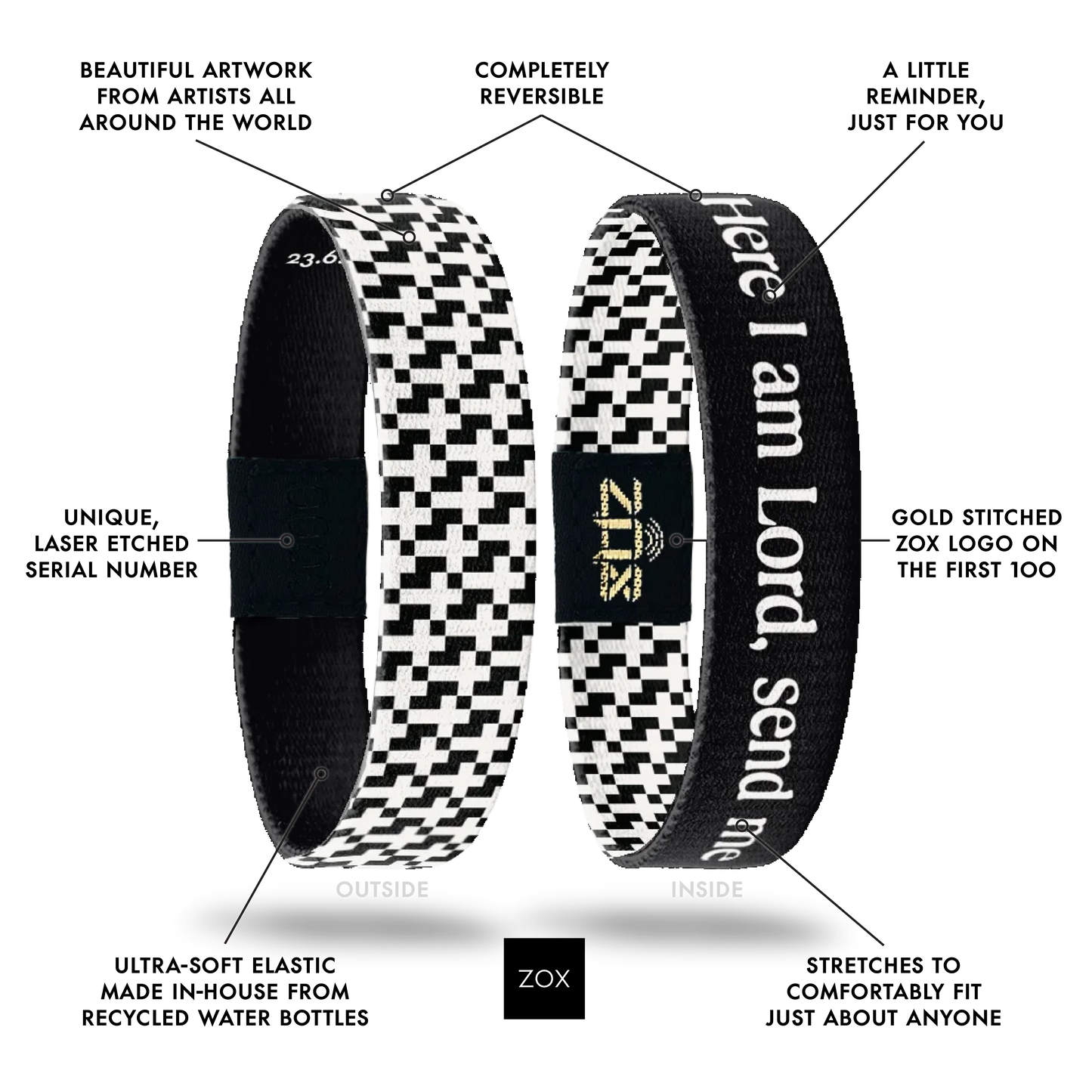 Here I am Lord, Send Me Bible Verse Bracelet