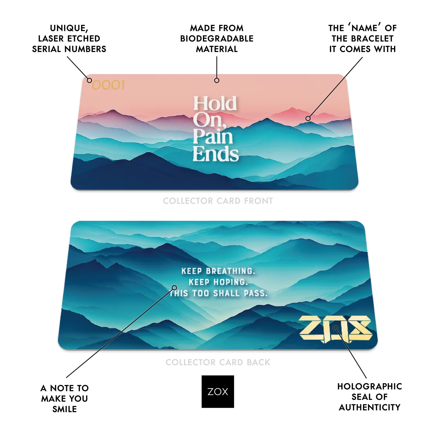 Hold On, Pain Ends Bracelet