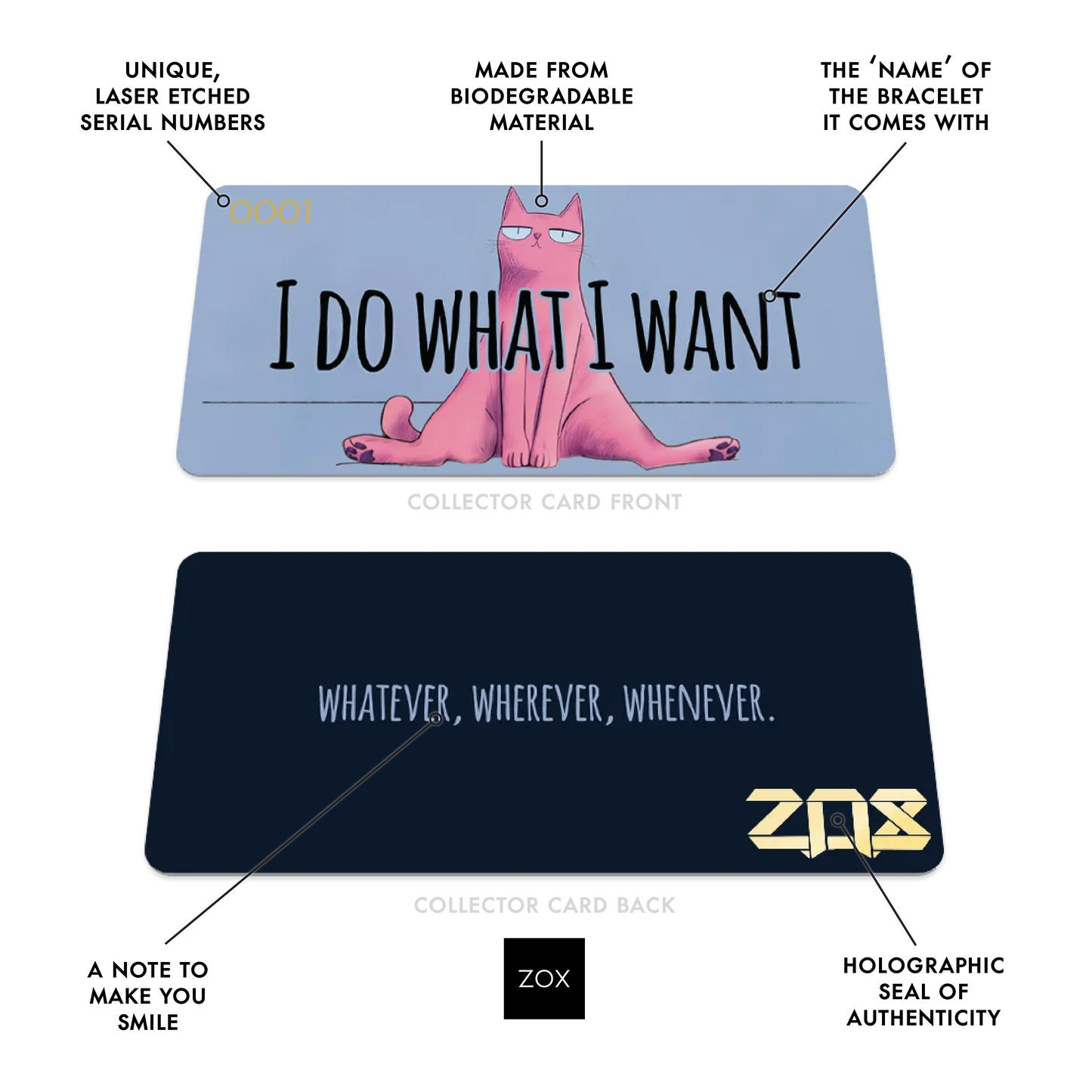 I Do What I Want Cat Bracelet