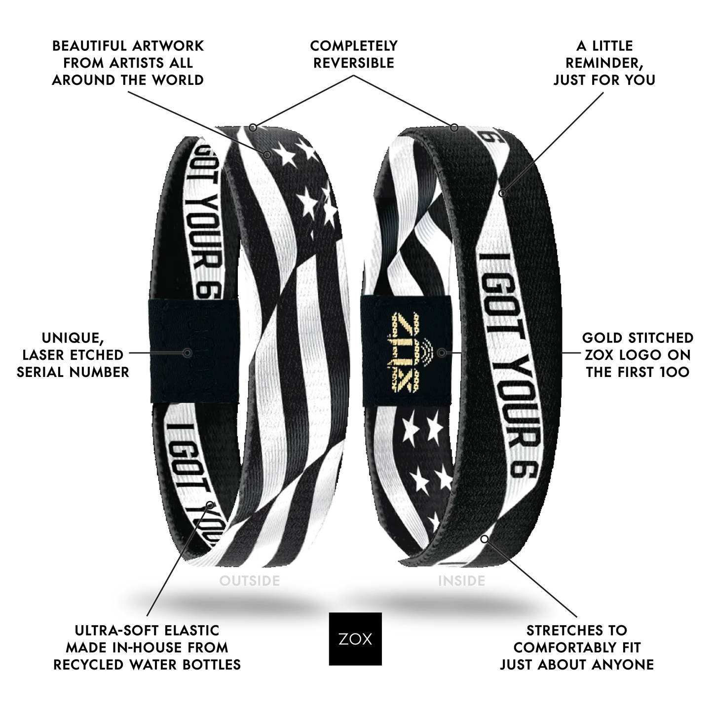 I Got Your 6 Hero Bracelet