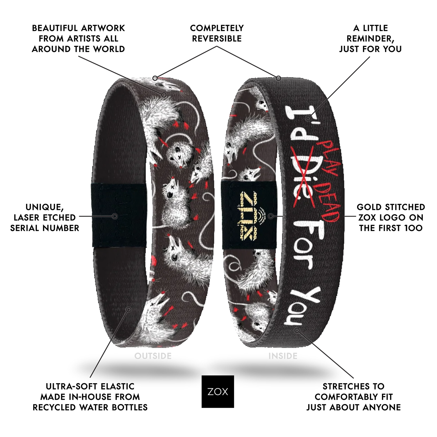 I'd Play Dead For You Bracelet