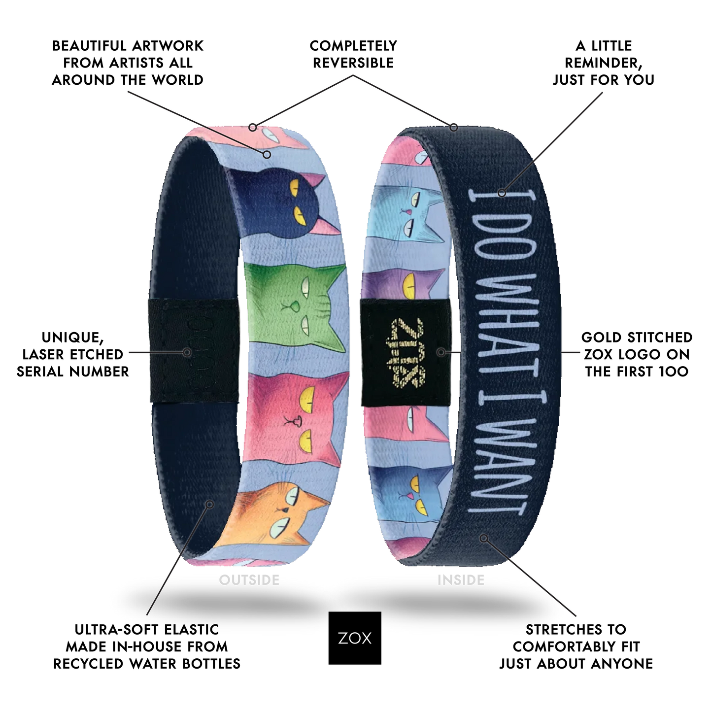 I Do What I Want Cat Bracelet