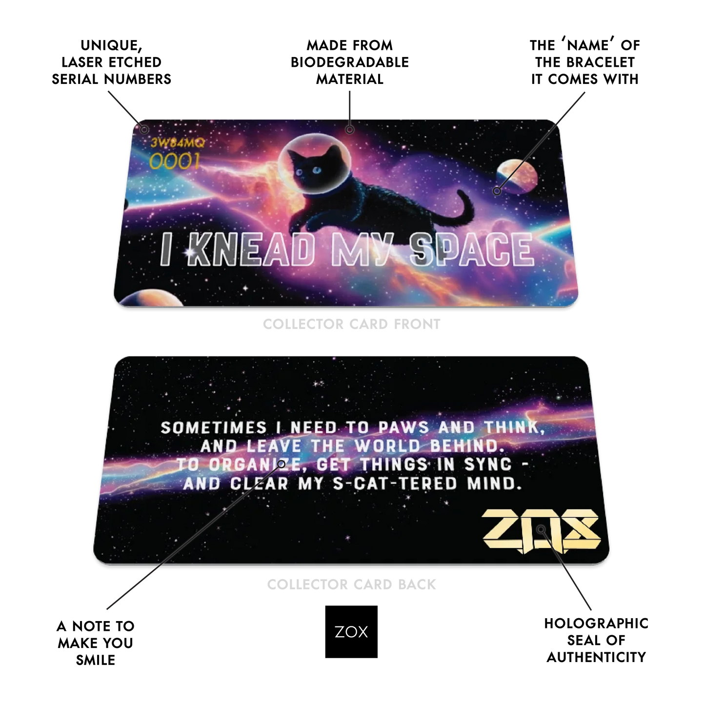 I Knead My Space Cat Bracelet