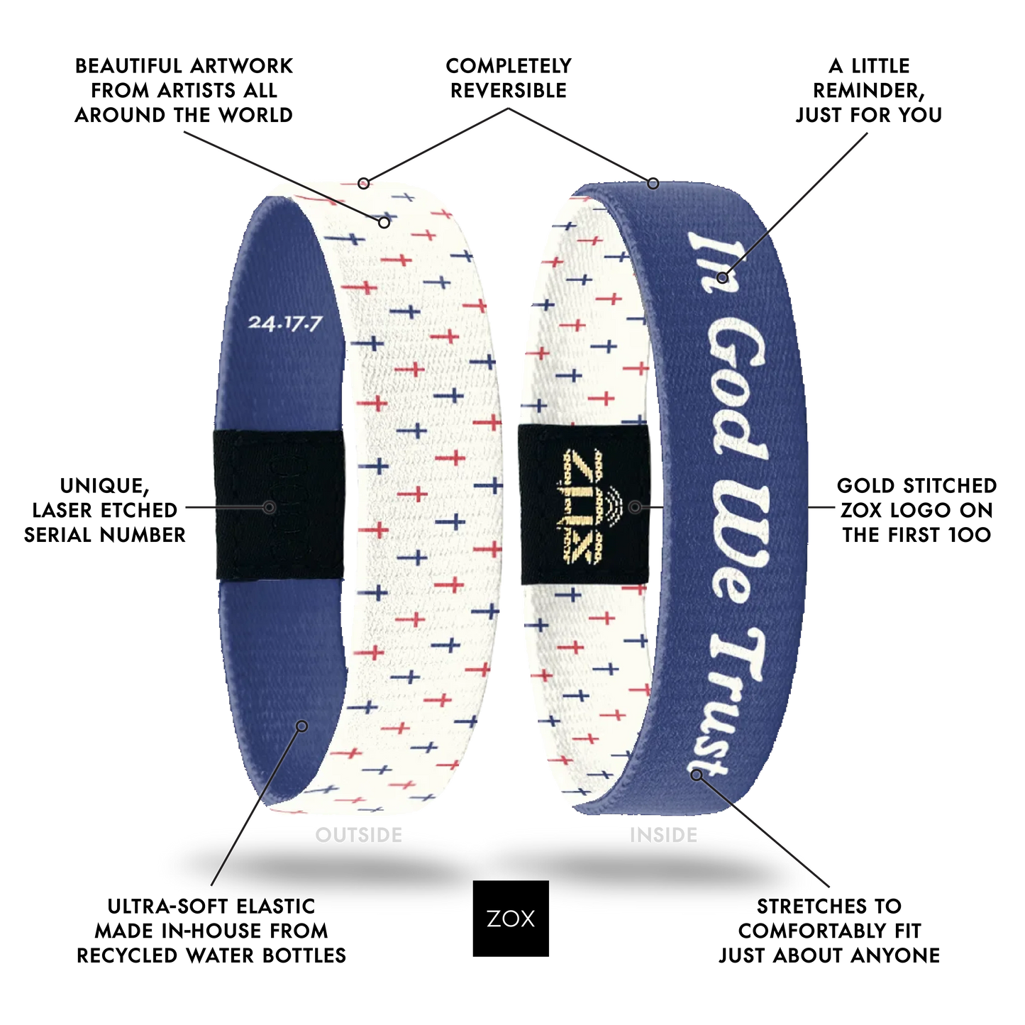 In God We Trust Bible Verse Bracelet