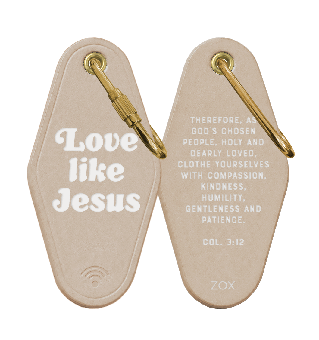 Love Like Jesus Bible Verse Keychain