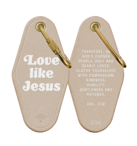 Love Like Jesus Bible Verse Keychain