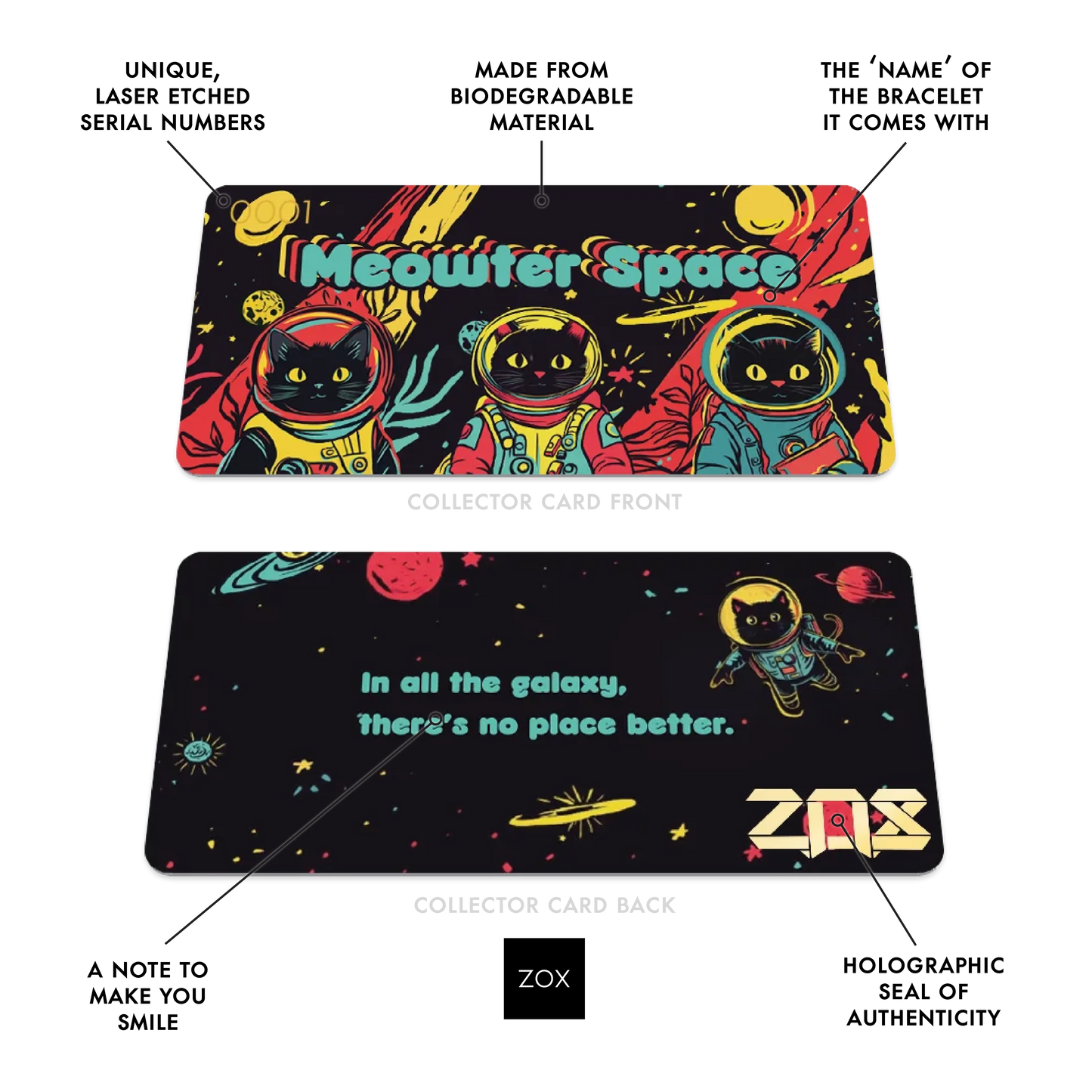 Meowter Space Cat Bracelet