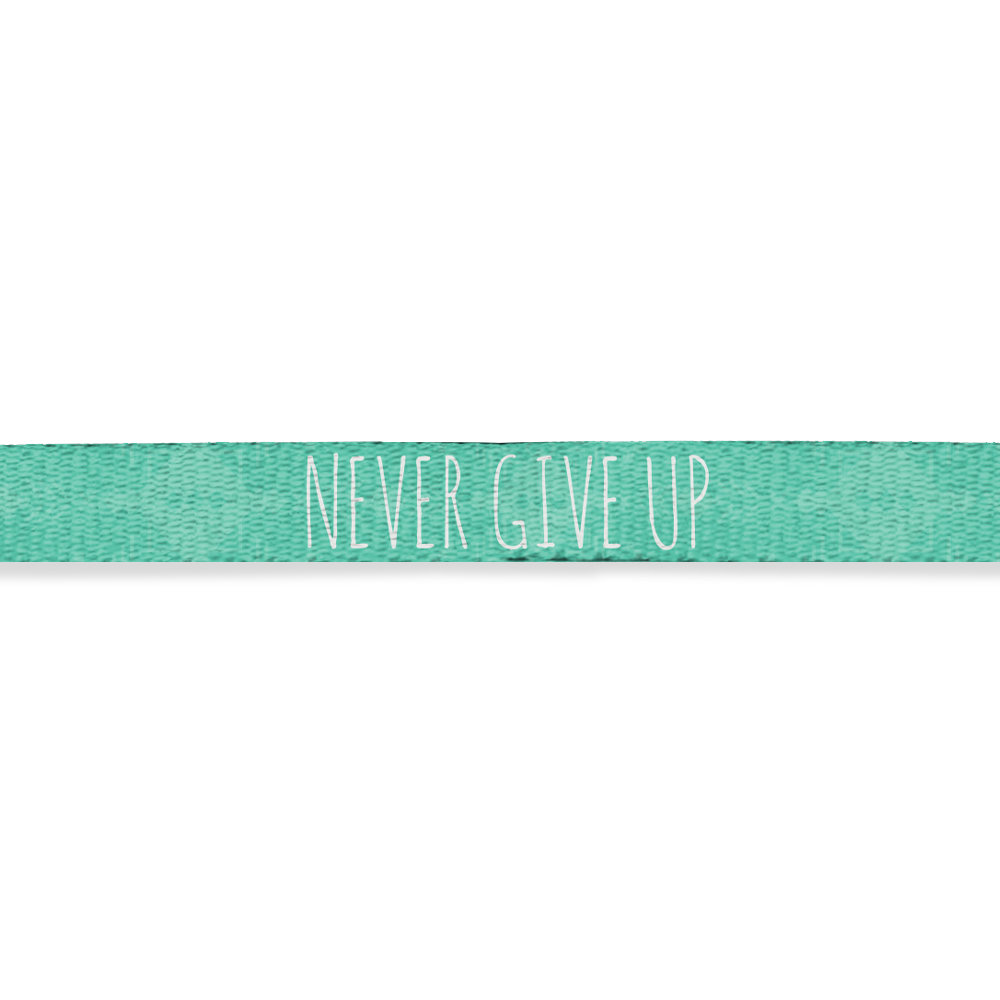 Never Give Up Lanyard