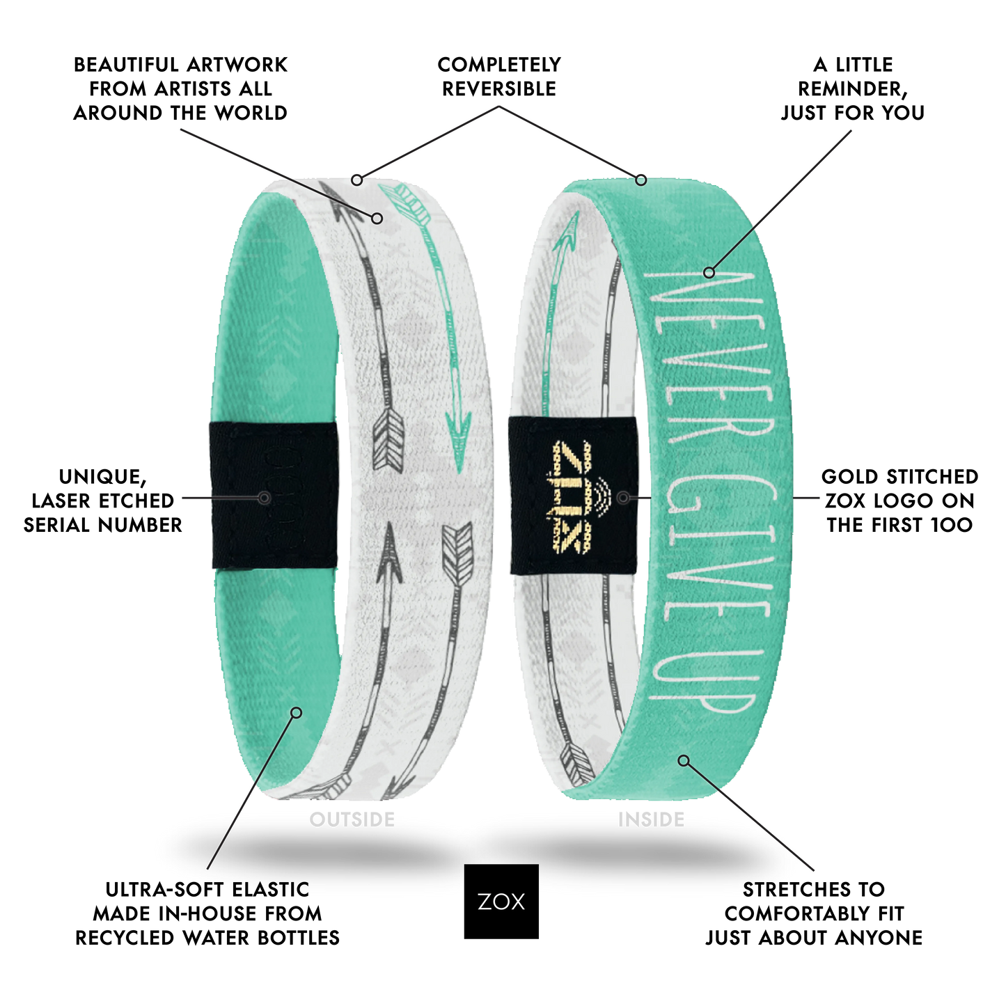 Never Give Up Interactive Bracelet