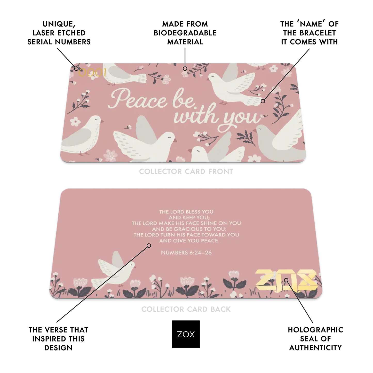 Peace Be With You Bible Verse Bracelet