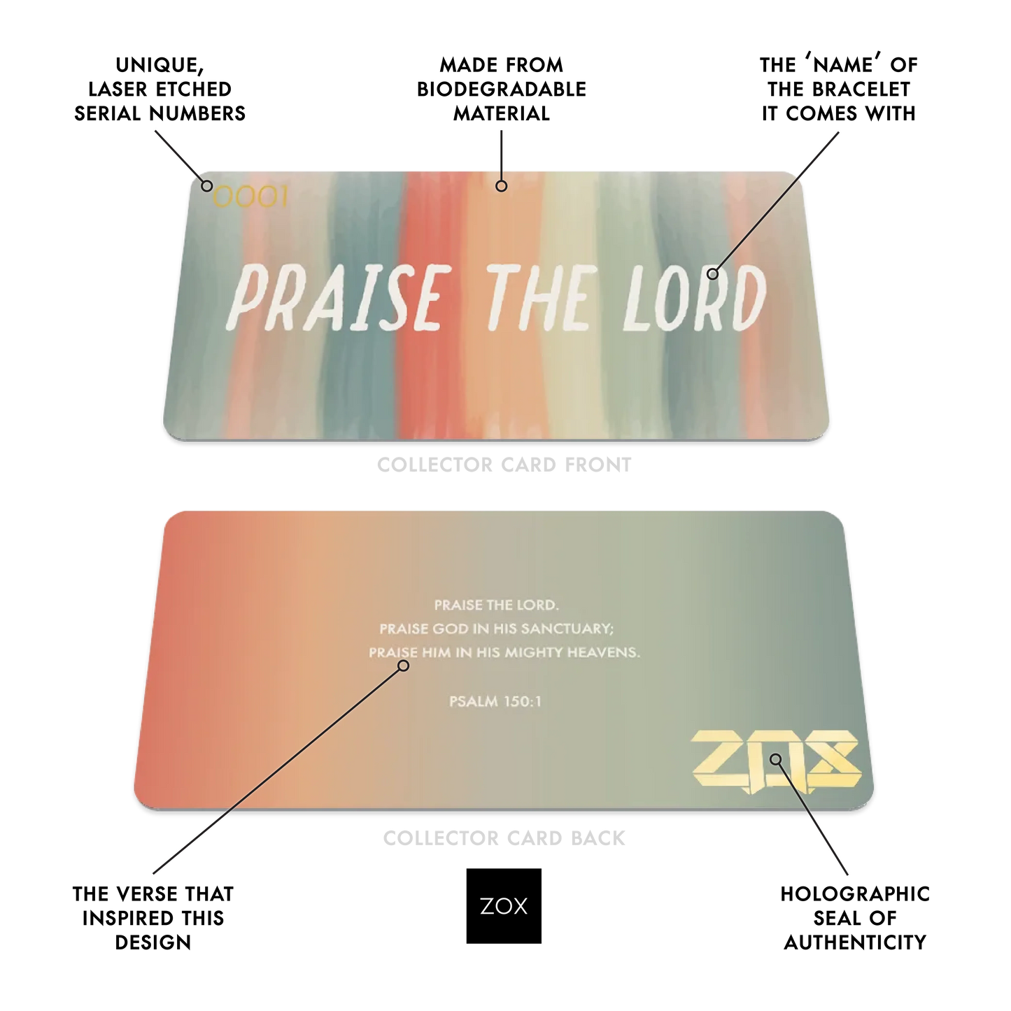 Praise the Lord Bible Verse Bracelet