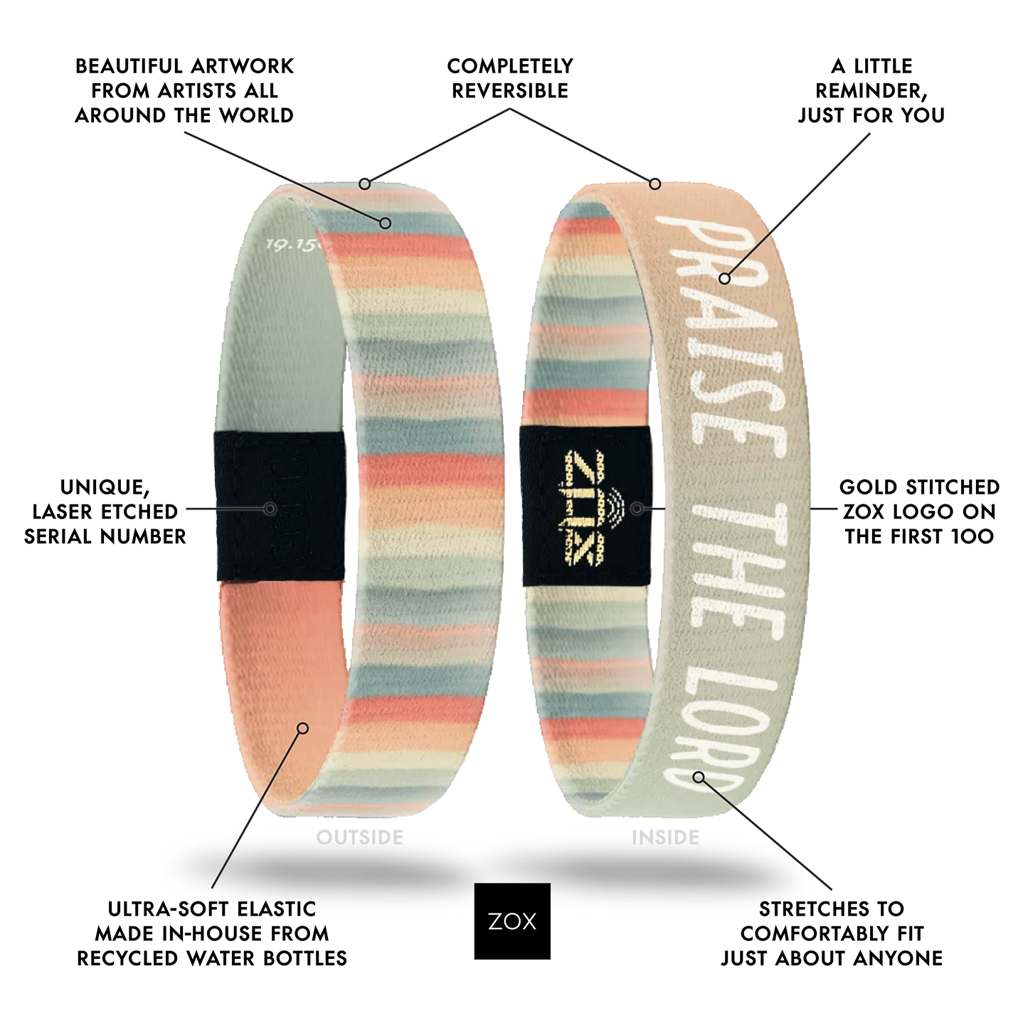 Praise the Lord Bible Verse Bracelet